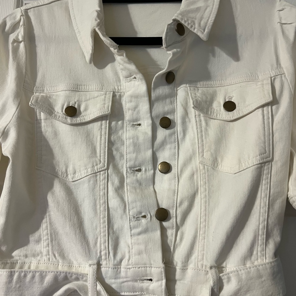 NWT Aves Les Filles Denim Romper - Picture 7 of 15
